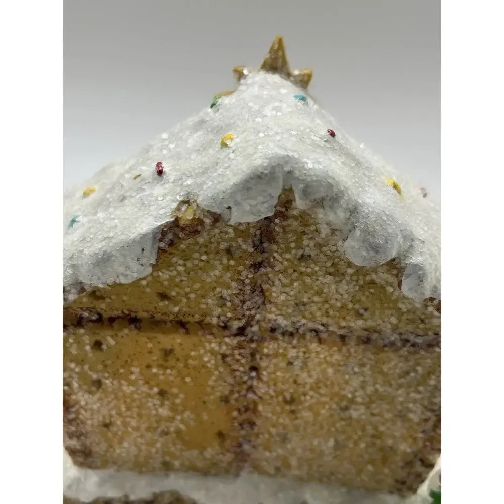 Merry Brite Nativity Gift‎ Set In Box With Gingerbread Stable And 8 Pieces